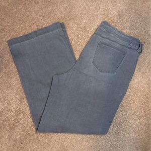 NYDJ Charcoal Wide Leg Jeans
